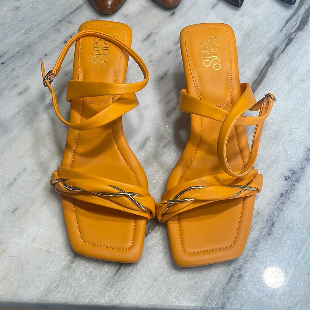 Nwot Franco Sarto orange heels